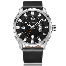 Load image into Gallery viewer, Date Clock Leather Strap  Military Wristwatch