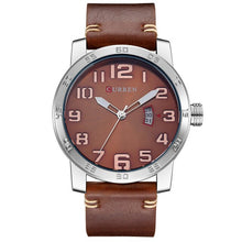 Load image into Gallery viewer, Casual Leather Band Waterproof Wristwatch